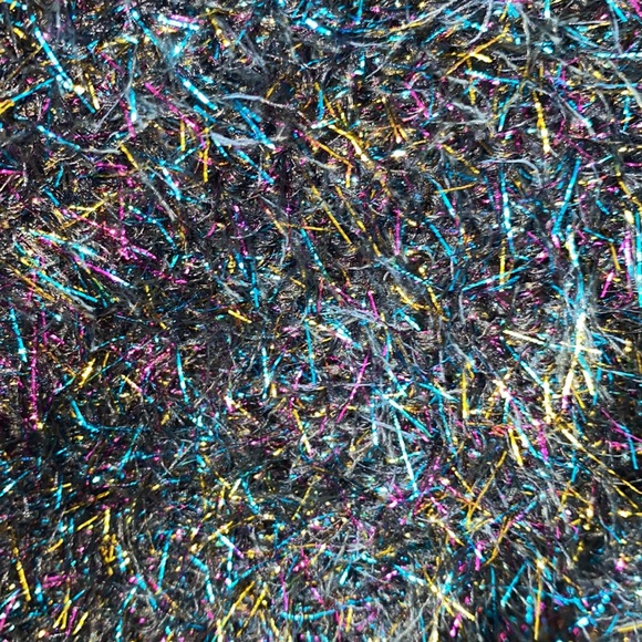 Wild Fable Rainbow Tinsel Fuzzy Oversized Sweater - Picture 5 of 7